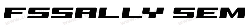 FSSally SemiBoldItal字体转换